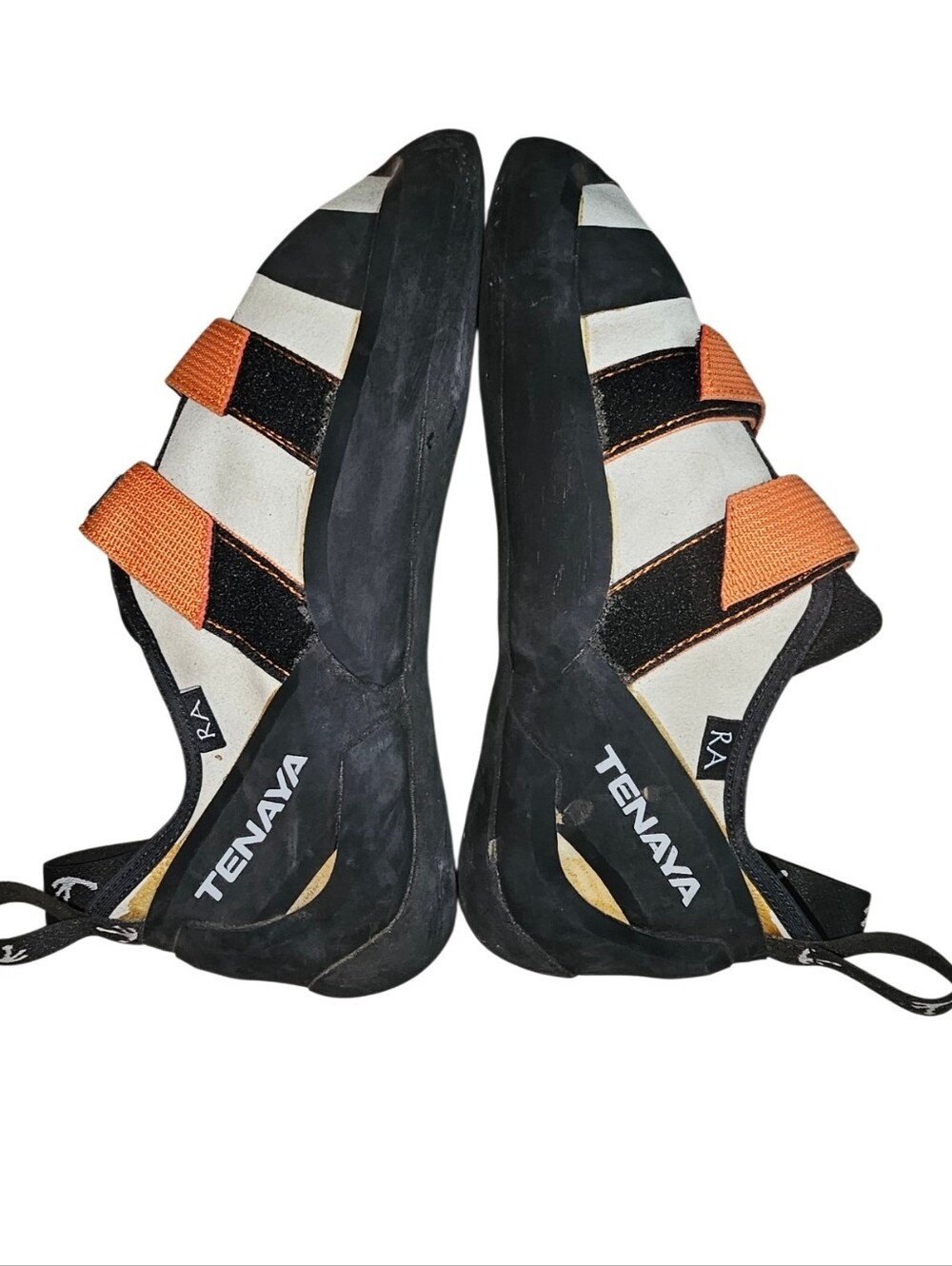 Tenaya Rock Climbing Shoes in Black, White & Orange - Picture 3 of 5